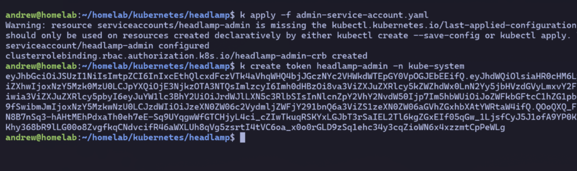 getting headlamp access token