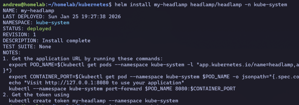 headlamp installation